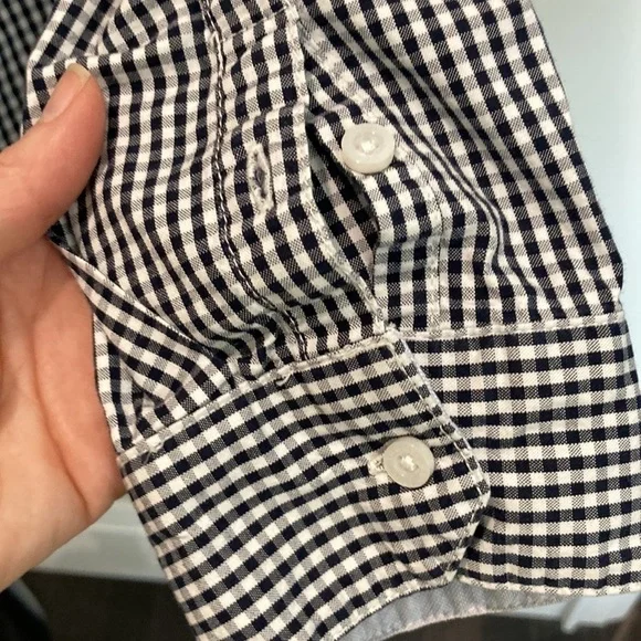 TOMMY Hilfiger Black Plaid  Button Down Shirt Large​​​ - Picture 7 of 13